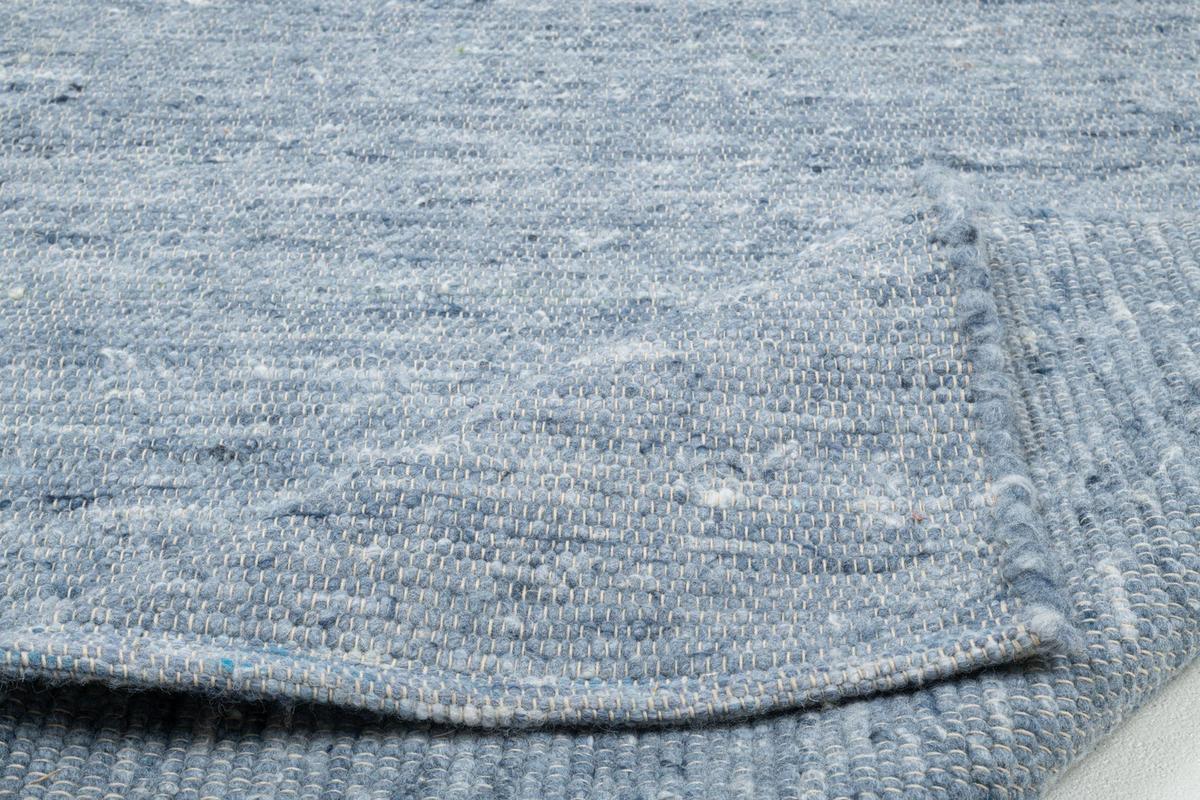 HANDWEBTEPPICH Alm-Freude 60x90 cm - Blau, Textil (60/90cm) - THEKO