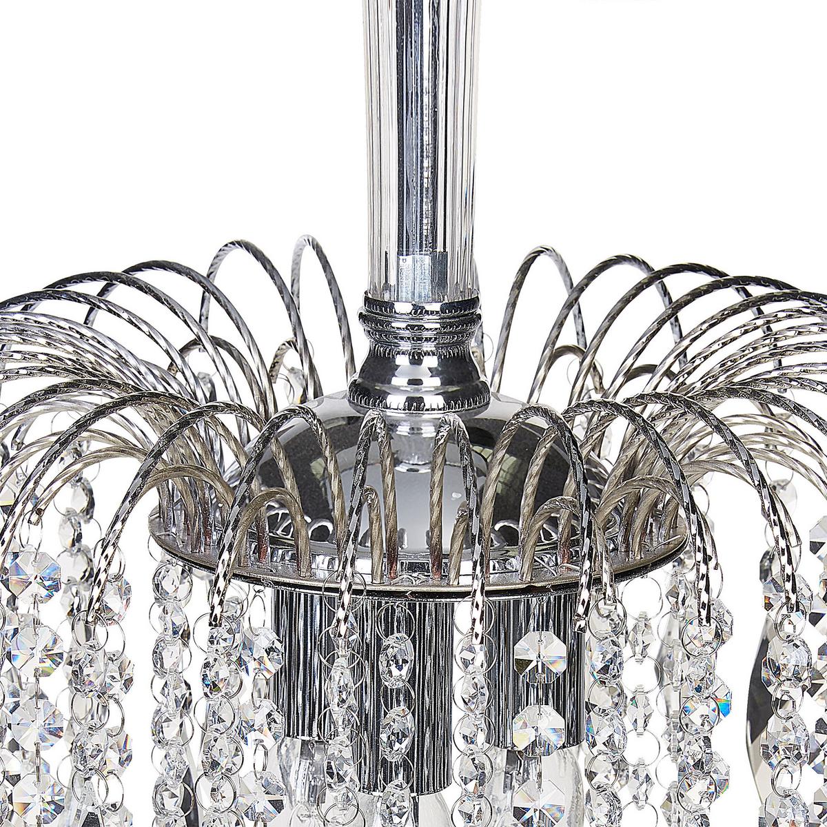 KRONLEUCHTER Orara 27/34/157 cm - Silberfarben, Metall (27/34/157cm) - Beliani
