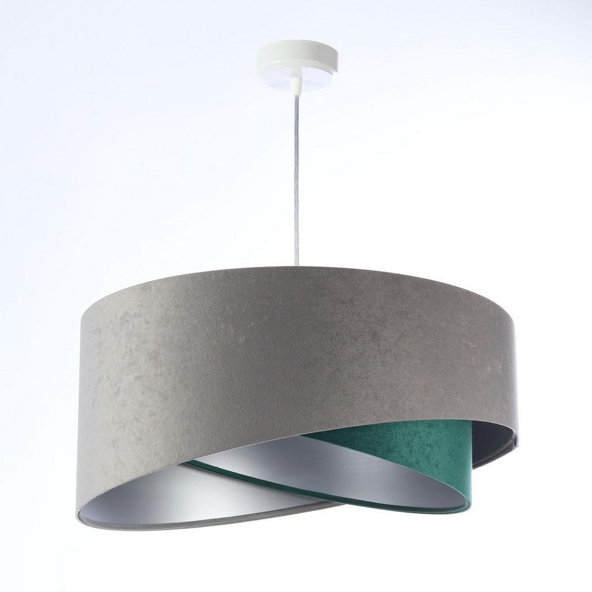 HÄNGELEUCHTE Grau 50/23 cm - Grün, Kunststoff (50/1/23cm) - ONZENO