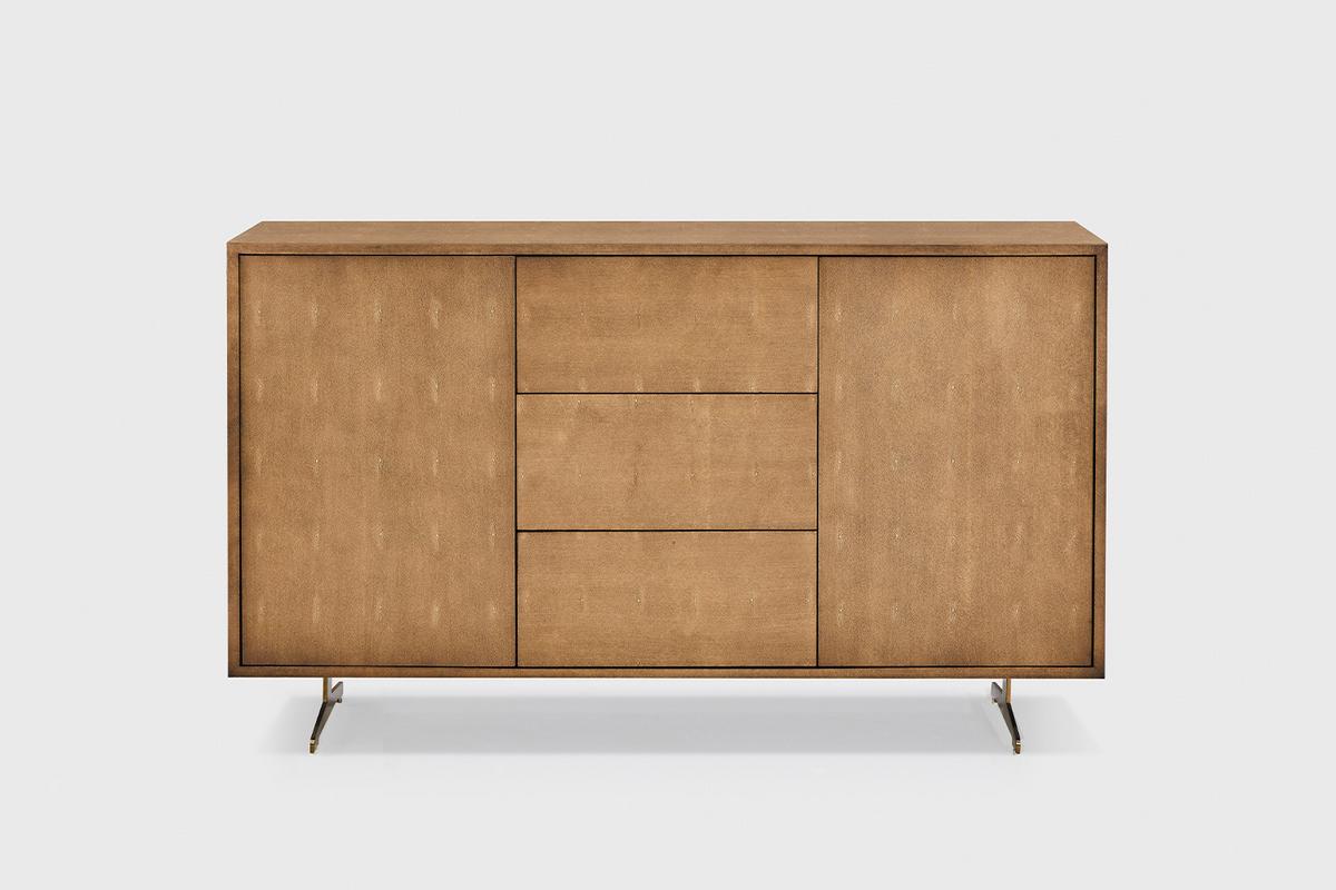 SIDEBOARD GALA Gold Holz - Goldfarben, Holz/Metall (140/85/40cm) - KAWOLA