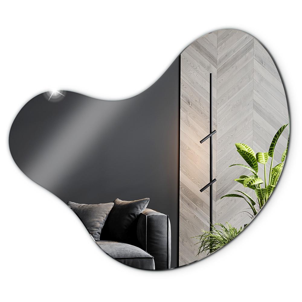 SPIEGEL 77,3 x 76,6 cm Asymmetrische Form - Transparent, Glas (77.3/76.6/0.4cm) - TULUP