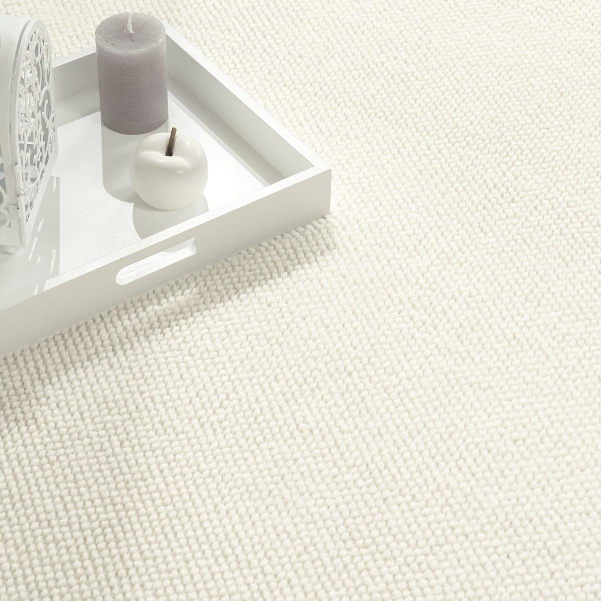 KURZFLORTEPPICH, einfarbig, Florhöhe 12 mm, Creme, 120 x 160 cm - Creme, Textil (160/120cm) - KADIMA DESIGN
