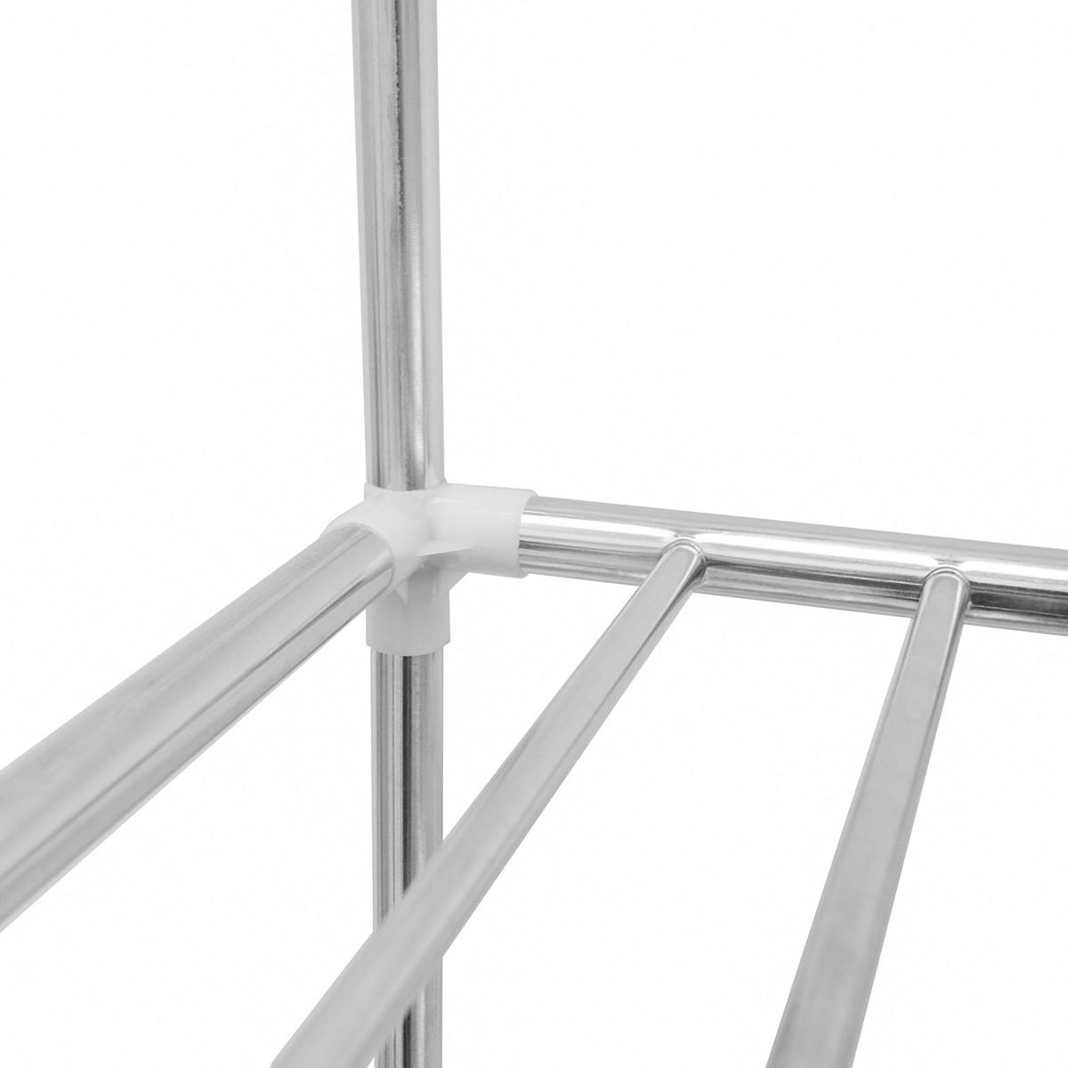 XXL-KLEIDERSCHRANK 178x128x44,5 cm - Grau, Metall (44.5/178/128cm) - eyepower
