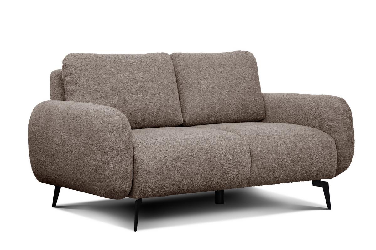 SOFA FEBE 2-Sitzer, beige - Beige/Schwarz, Holz/Textil (160/82/96cm) - Wozimo