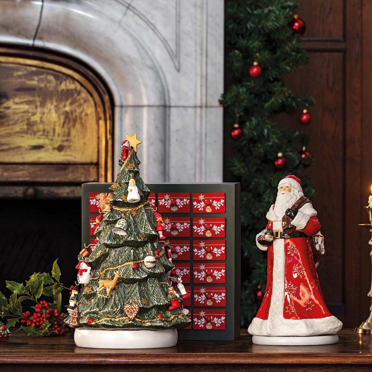 ADVENTSKALENDER MIT 3D BAUM Christmas Toy's Memory bunt 25 x 32 x 40 - Multicolor, Keramik (32/43/25cm) - Villeroy & Boch