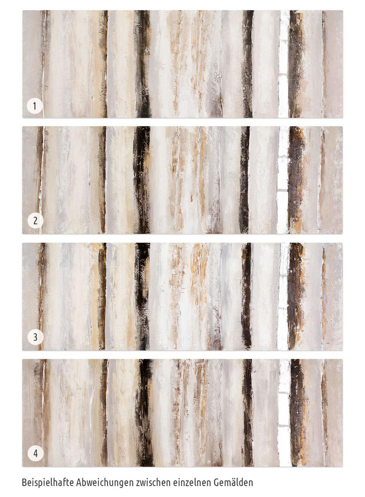 ÖLGEMÄLDE 150/50 cm - Beige/Braun, Holz/Textil (150/50cm) - KUNSTLOFT
