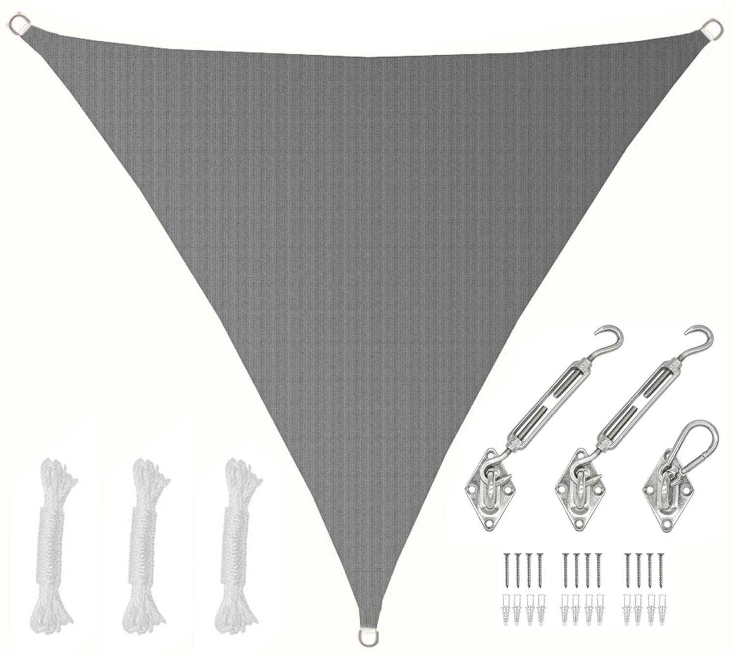 SONNENSEGEL Luftdurchlässig 200 cm Grau - Grau, Kunststoff (200/200cm) - Amanka