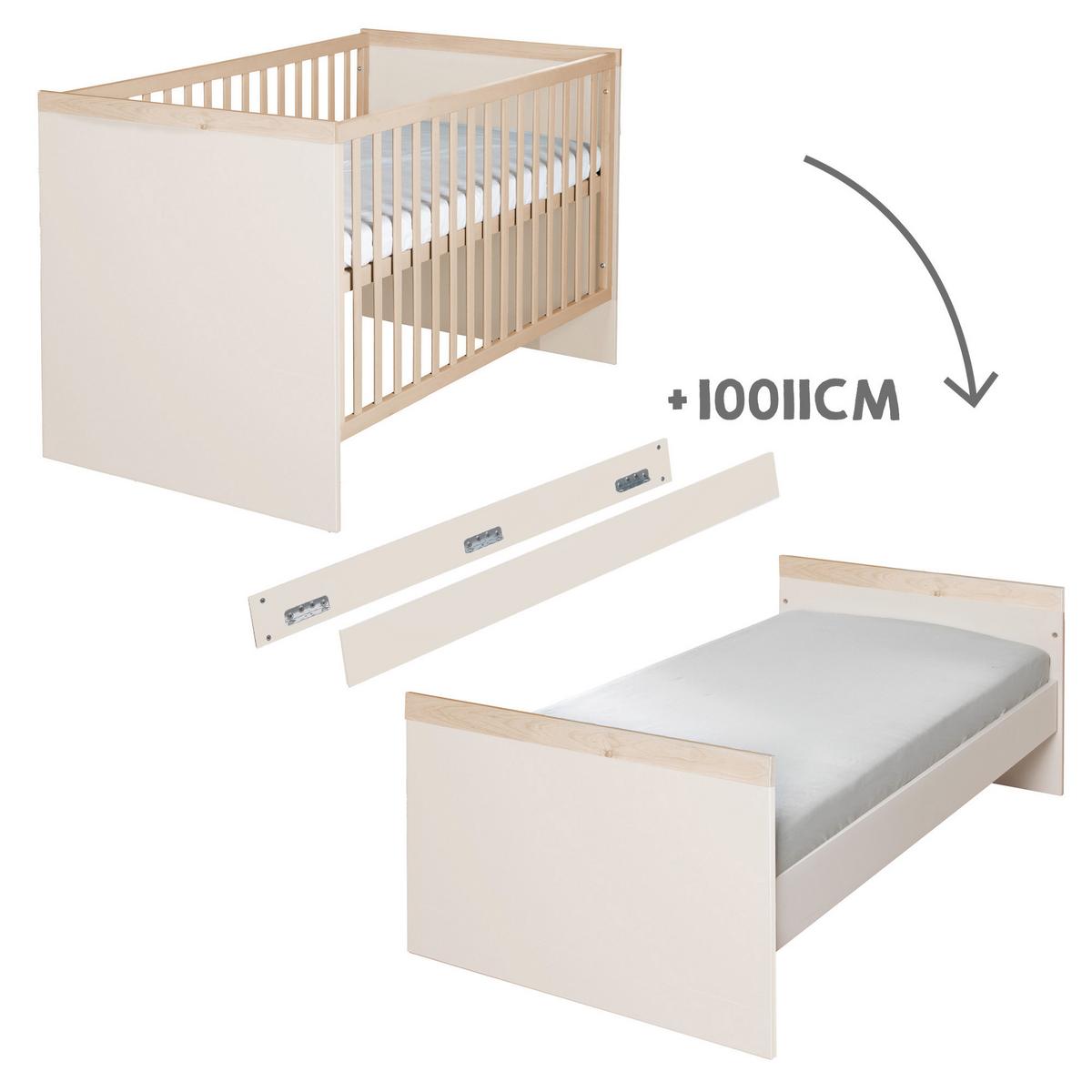 KOMBI-KINDERBETT 70 x 140 cm Elva - Creme, Holz - Roba