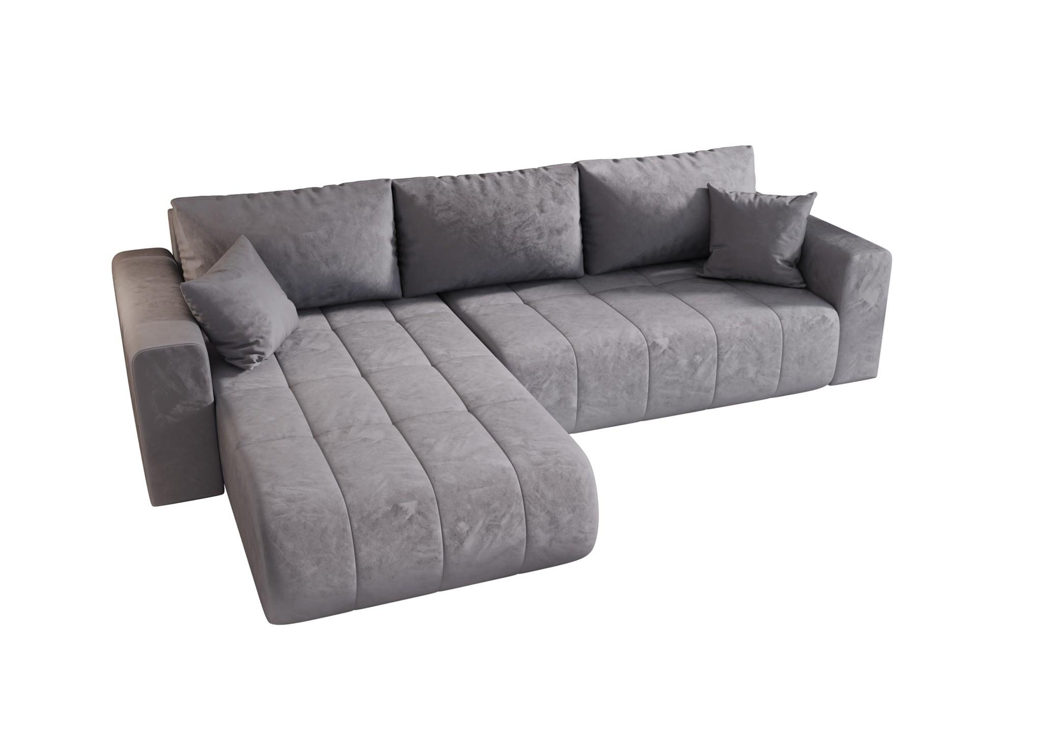 ECKSOFA Camila - Blau, Holzwerkstoff/Textil (280/185cm) - Fun Möbel