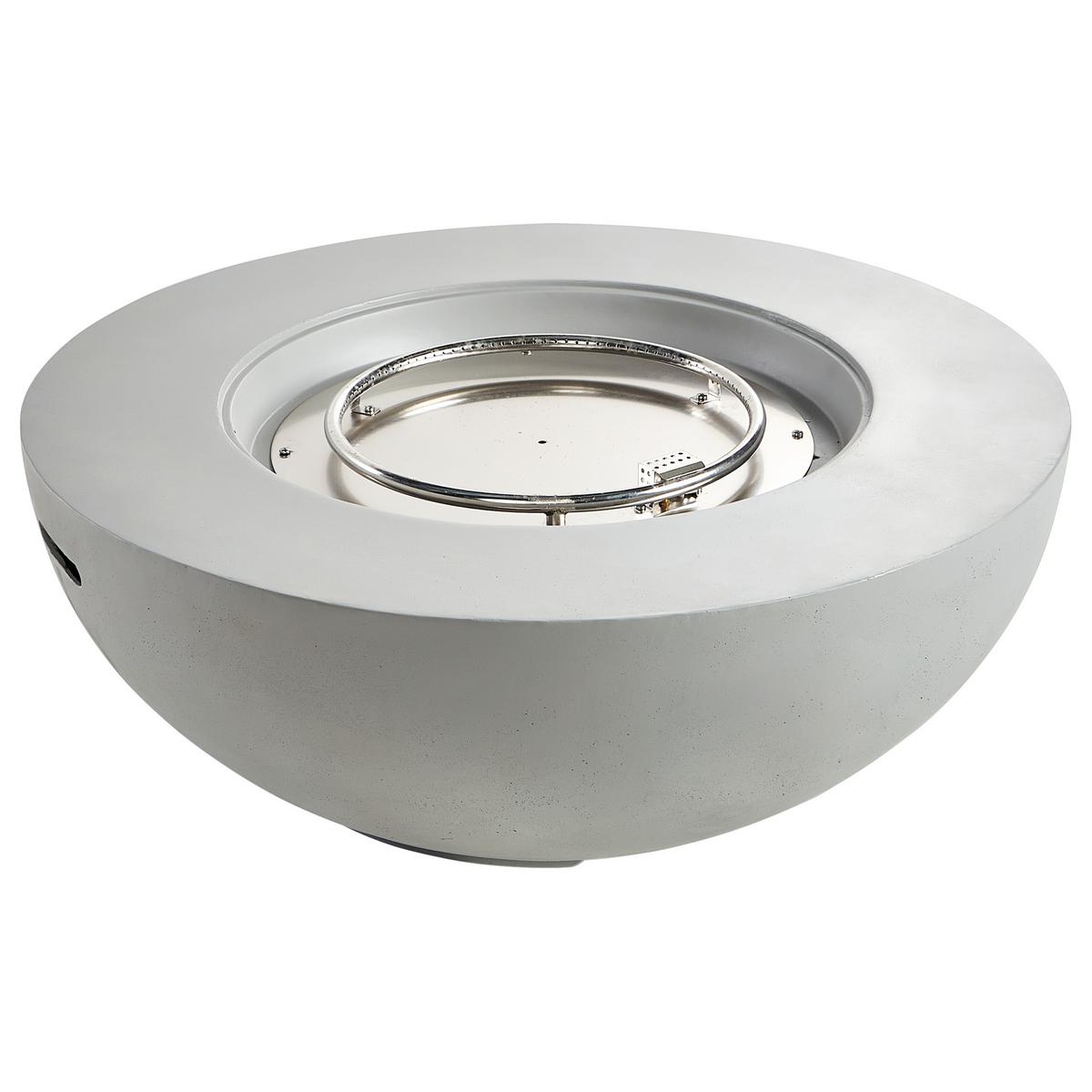 FEUERSTELLE Grau Surtsey - Grau, Stein (108/40/108cm) - Beliani