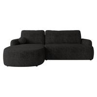 ECKSOFA Loridu Premium, Seite: Links - Schwarz, Holz/Kunststoff (250/174cm) - MIRJAN24