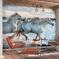 SELBSTKLEBENDE FOTOTAPETE 392/280 cm - Blau/Grau, Kunststoff/Textil (392/1cm) - KUNSTLOFT