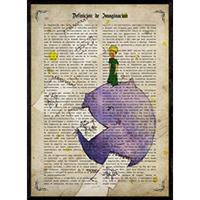 POSTER Prinz Für Kleine Kinder A4 Schwarzer Rahmen - Schwarz, Papier (29.7/5/21cm) - Nacnic