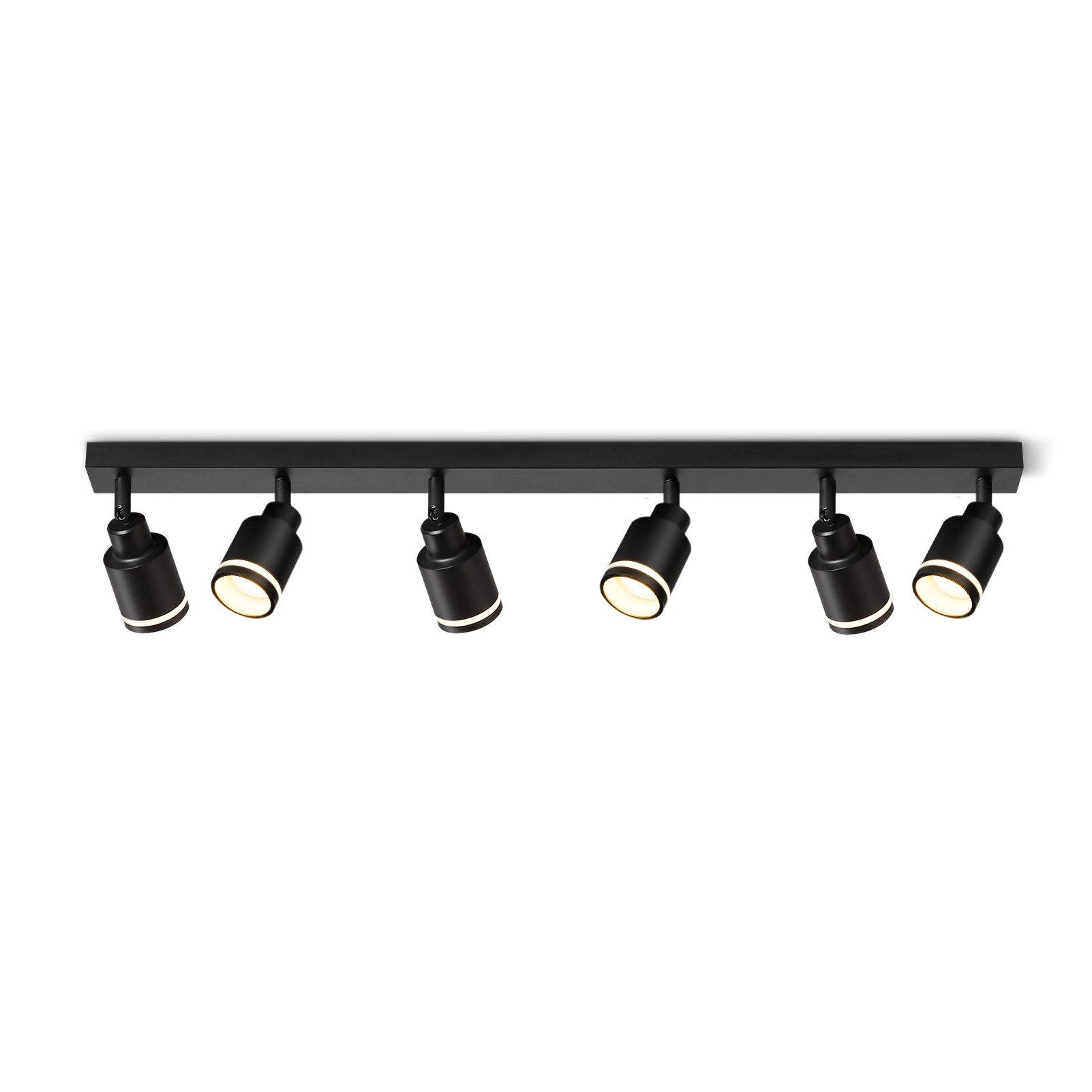 STRAHLER Emotion 6-flammig 83/5/15.7 cm - Schwarz, Metall (83/5/15.7cm) - ZMH
