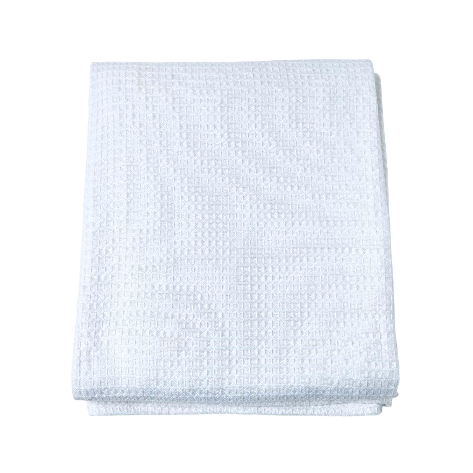 BIO-WOHNDECKE Waffelpiqué 180/230 cm - Weiß, Textil (178/228cm) - Homescapes