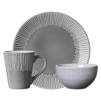 FRÜHSTÜCKS-SET Banda Grau 18-tlg. - Grau, Keramik (2/2/2cm) - Ritzenhoff Breker