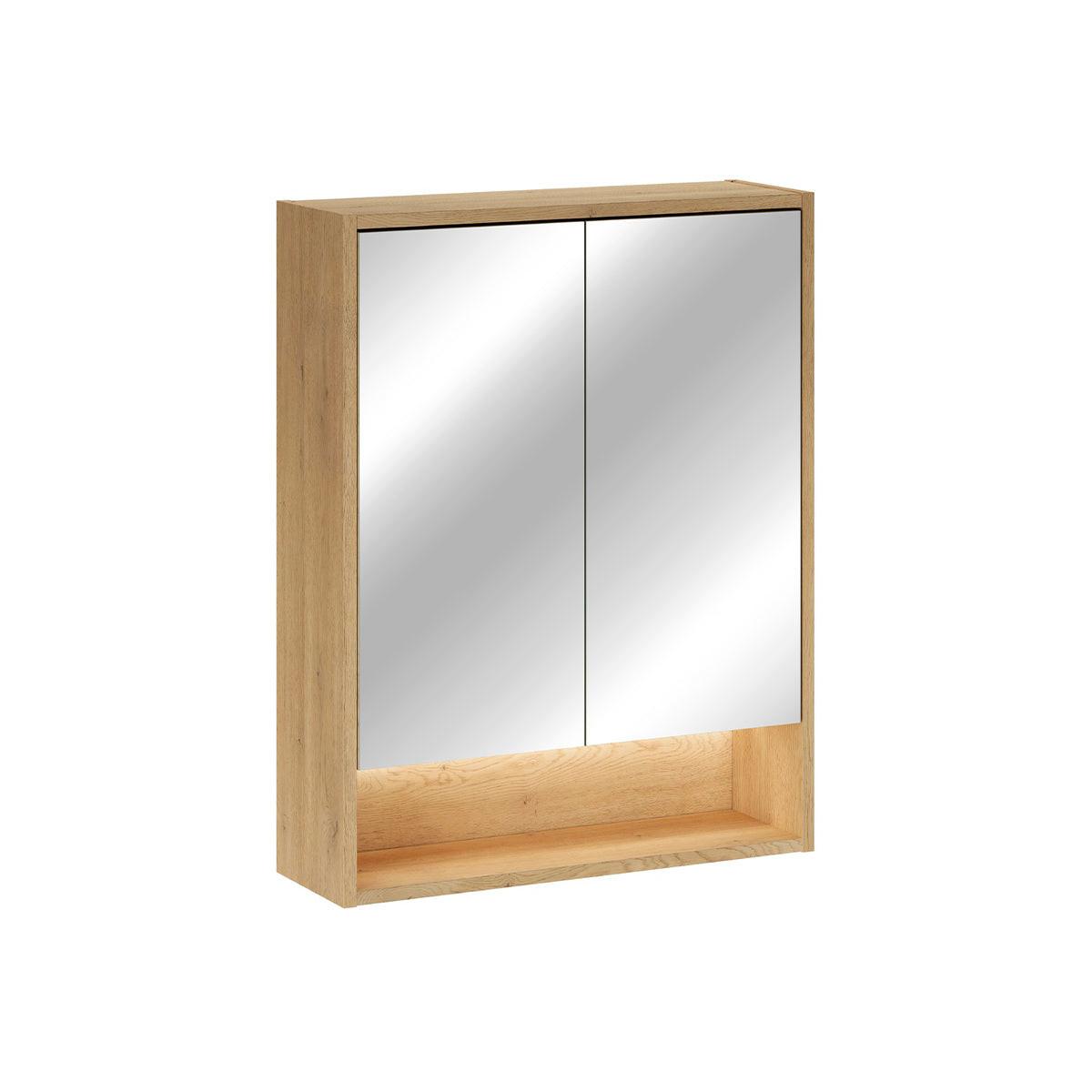 SPIEGELSCHRANK Edmé Holz - Braun, Holzwerkstoff (60/76.8/18.8cm) - Petits-meubles