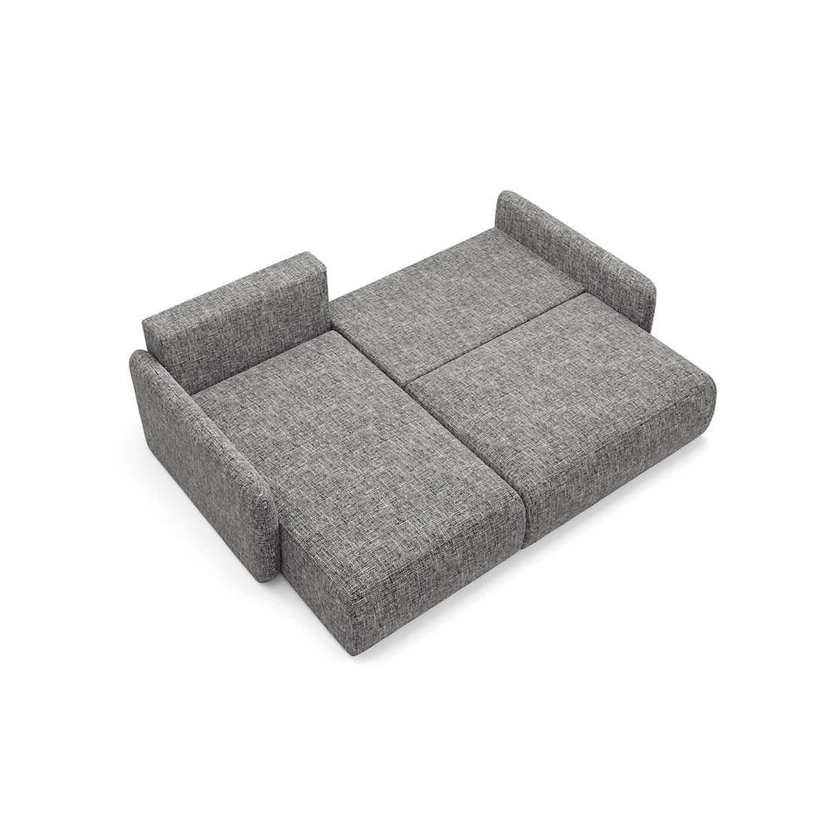 ECKSOFA Lazare 3 Sitzplätze Grau - Grau, Holz (217/148cm) - Petits-meubles