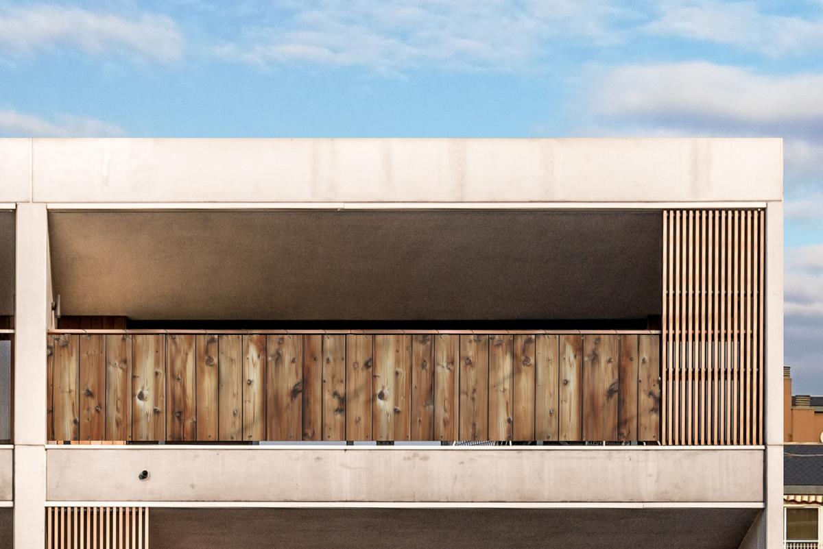 BALKON-SICHTSCHUTZ Holz - Regale - Braun Groß 500x85 cm - Buchefarben, Kunststoff (500/85cm) - MuchoWow