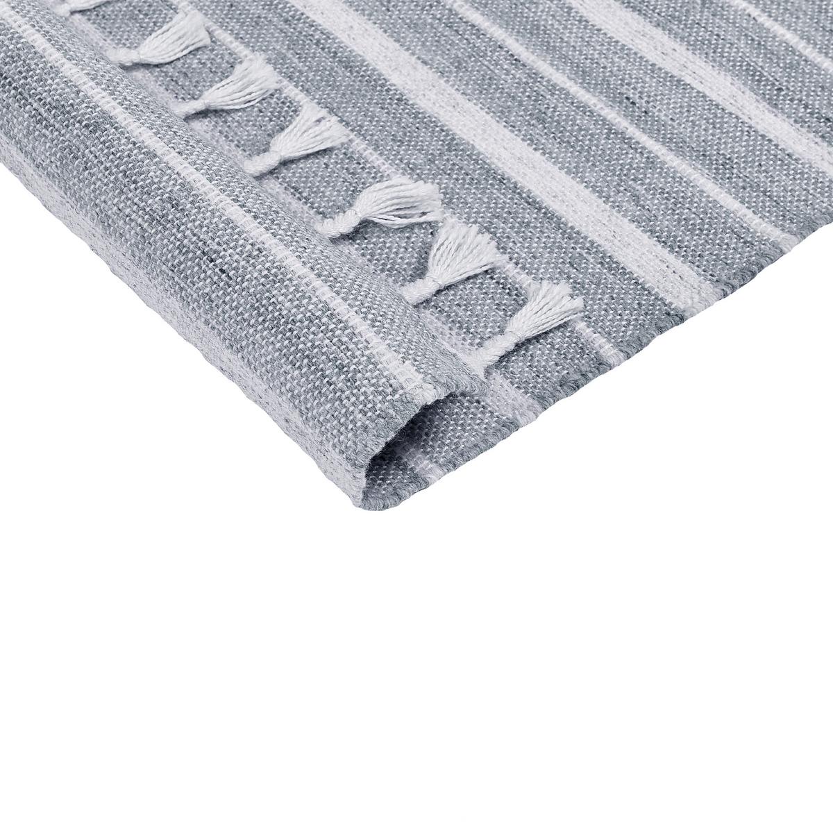 OUTDOOR-TEPPICH Bademli 150/80 cm - Grau, Kunststoff (80/150cm) - Beliani