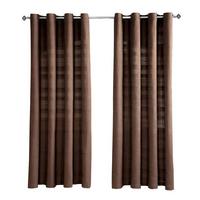 ÖSENVORHANG Rajput blickdicht 2er-Set, 167/228 cm - Braun, Textil (167/228cm) - Homescapes
