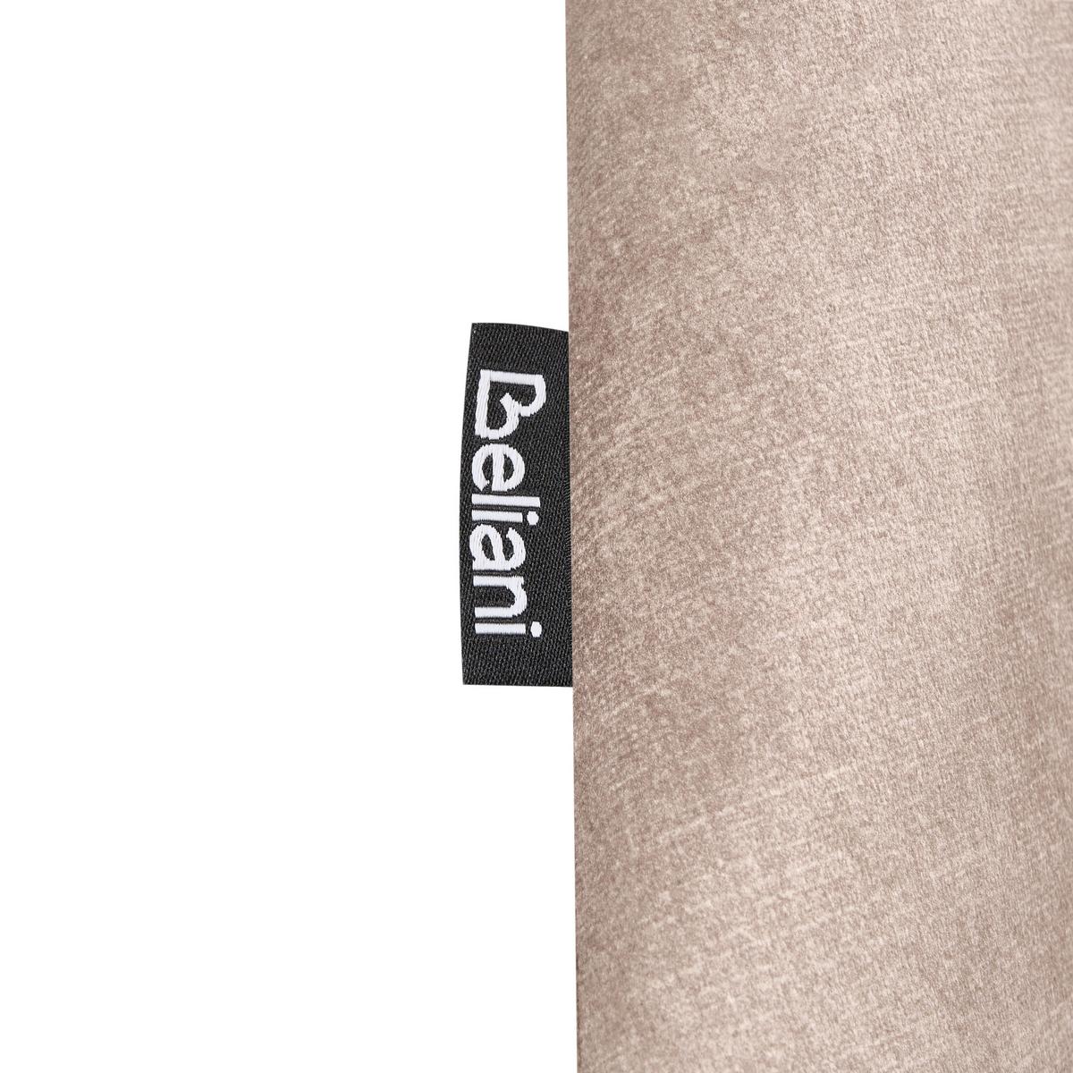 ESSZIMMERSTUHL 2er Set drehbar Samtstoff Beige Hallett - Beige/Schwarz, Textil/Metall (50/83/57cm) - Beliani