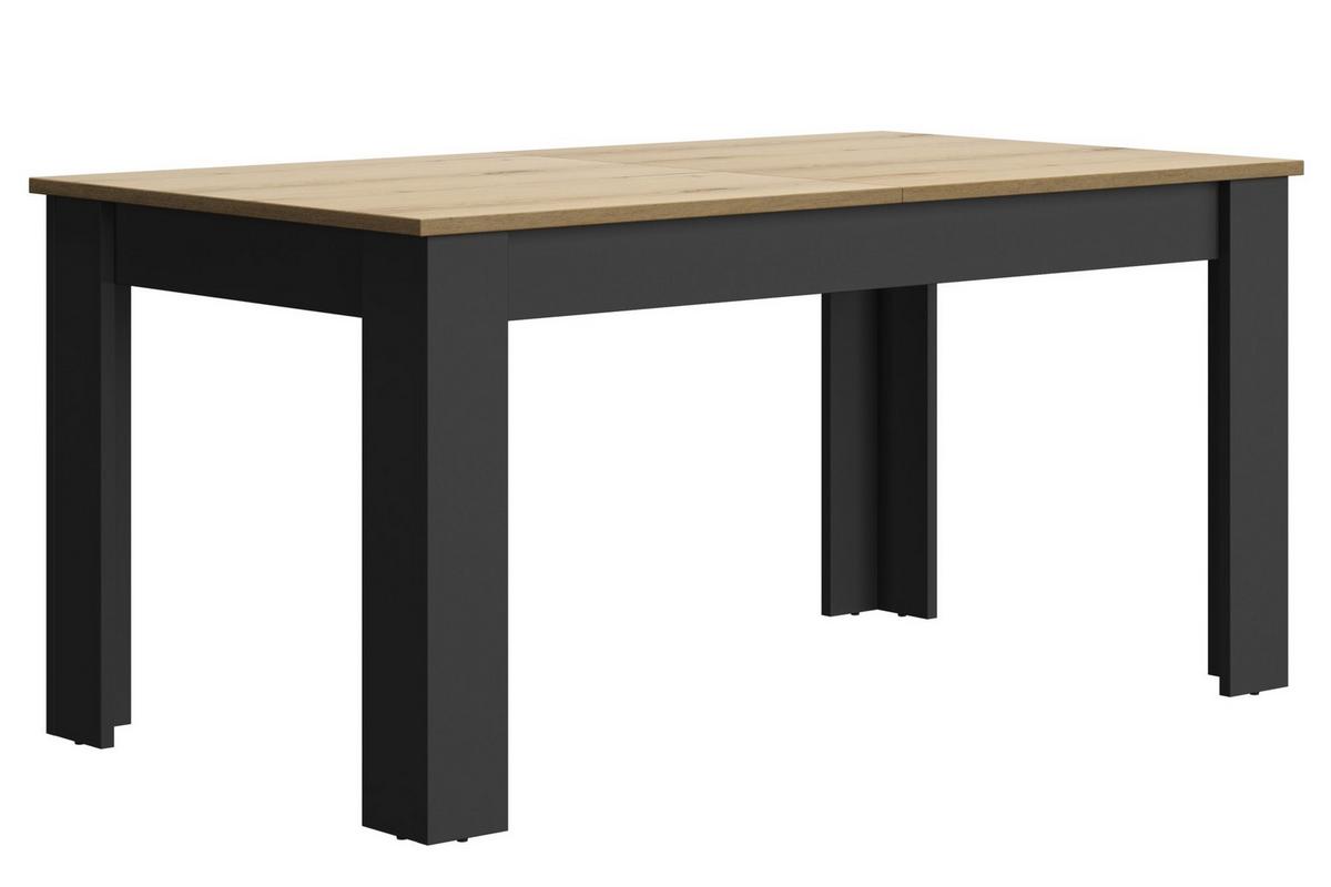 RECHTECKIGER, ausziehbarer Esstisch Manchester - Französische Herstellung - Nussbaumfarben, Holzwerkstoff (20.57/200/77cm) - Calicosy