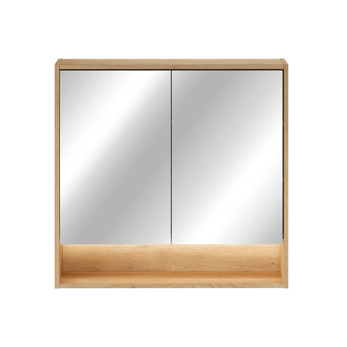 BADMÖBEL 80cm Edmé 2er-Set Holz - Braun, Holzwerkstoff (80/52.2/46cm) - Petits-meubles