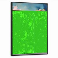 LEINWAND Bilder mit Rahmen - Blumen - Aquarell - Kunst - Botanisch - Natur - 70x100 - Orange, Textil (70/100cm) - MuchoWow