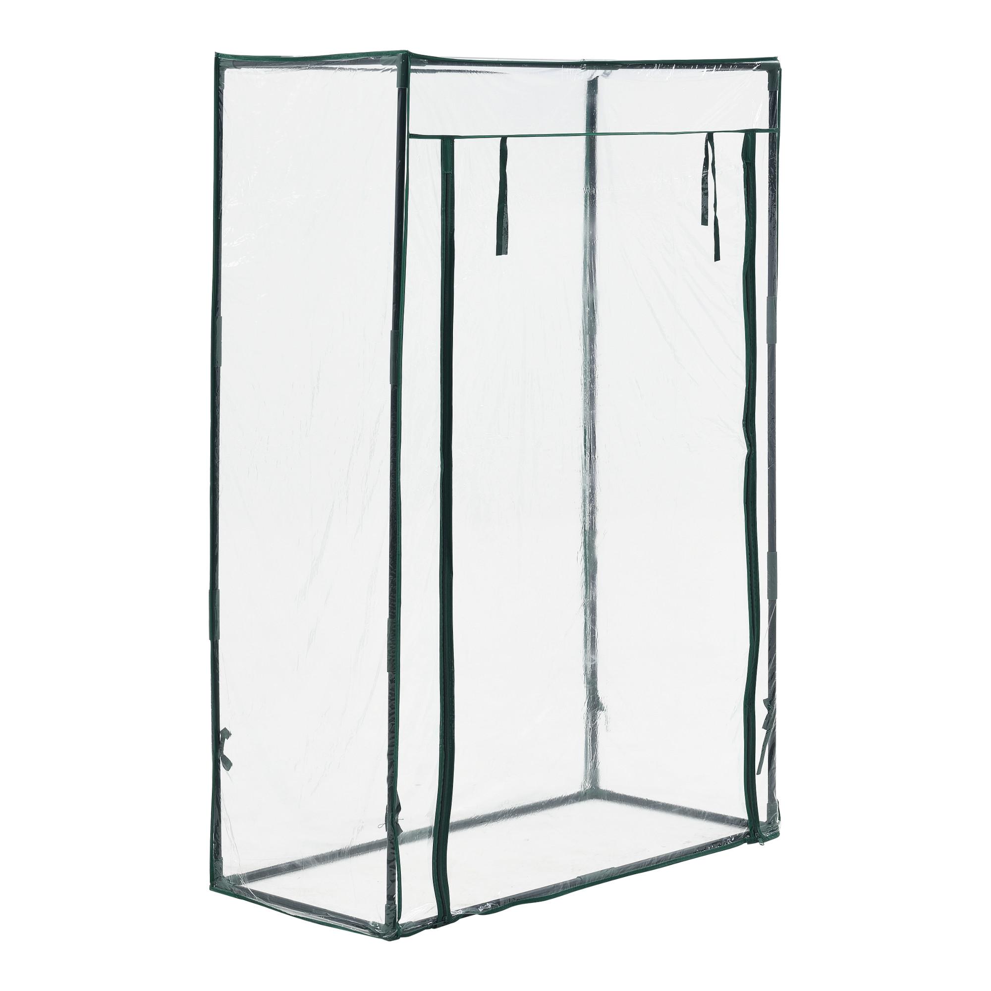 GEWÄCHSHAUS Terzigno - Transparent, Kunststoff (100/150/50cm) - [en.casa]