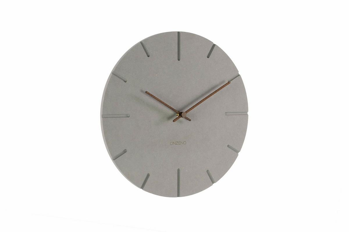 WANDUHR Design Grau 29/29 cm - Braun/Grau, Holzwerkstoff (29/29/0.9cm) - ONZENO