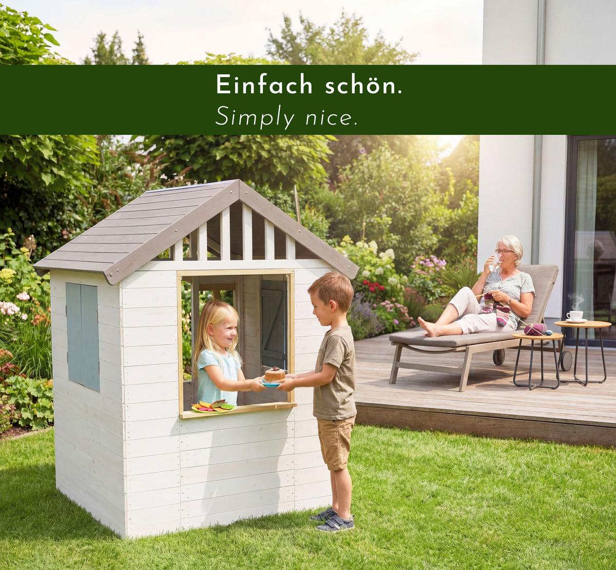 KINDERSPIELHAUS ludomus1 - Multicolor, Holz (115/80/101cm) - WONDERMAKE