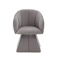 DREHSTUHL 360° Chenille Ergonomischer Sessel Wohnzimmer & Schlafzimmer - Grau, Textil (56/74.5/54cm) - Urban Meuble