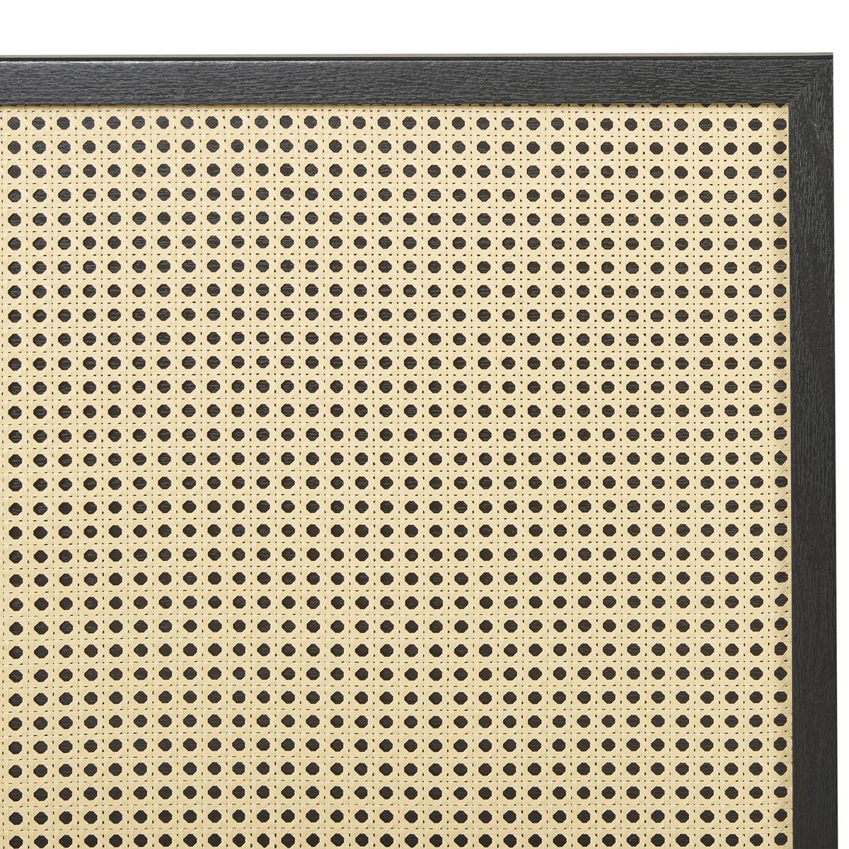 BETT 160/200cm Schwarz Monpazier - Schwarz, Naturmaterialien (160/200cm) - Beliani
