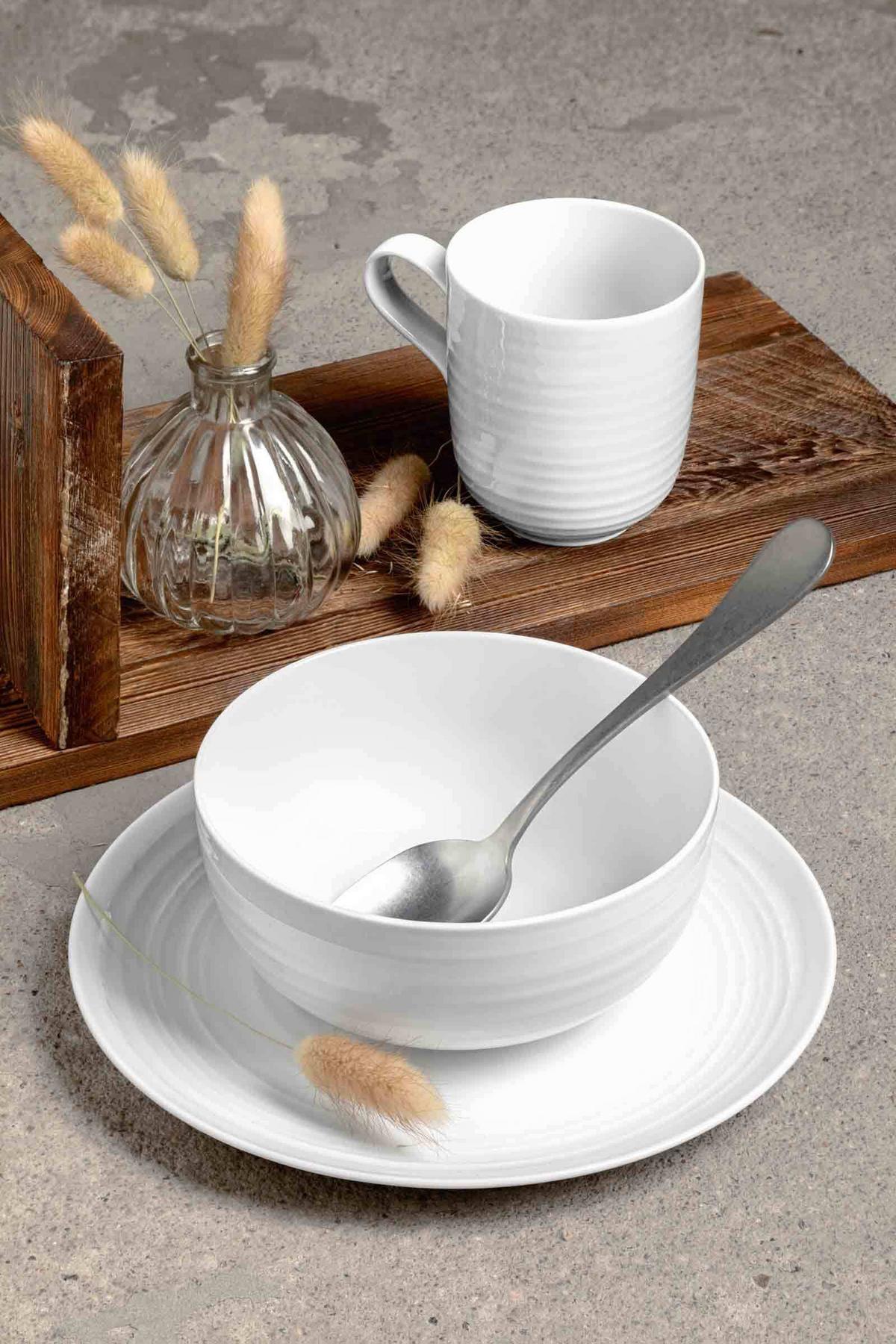 BASIC-SET Terra Weiß 6-tlg. - Weiß, Keramik (2/2/2cm) - Seltmann Weiden