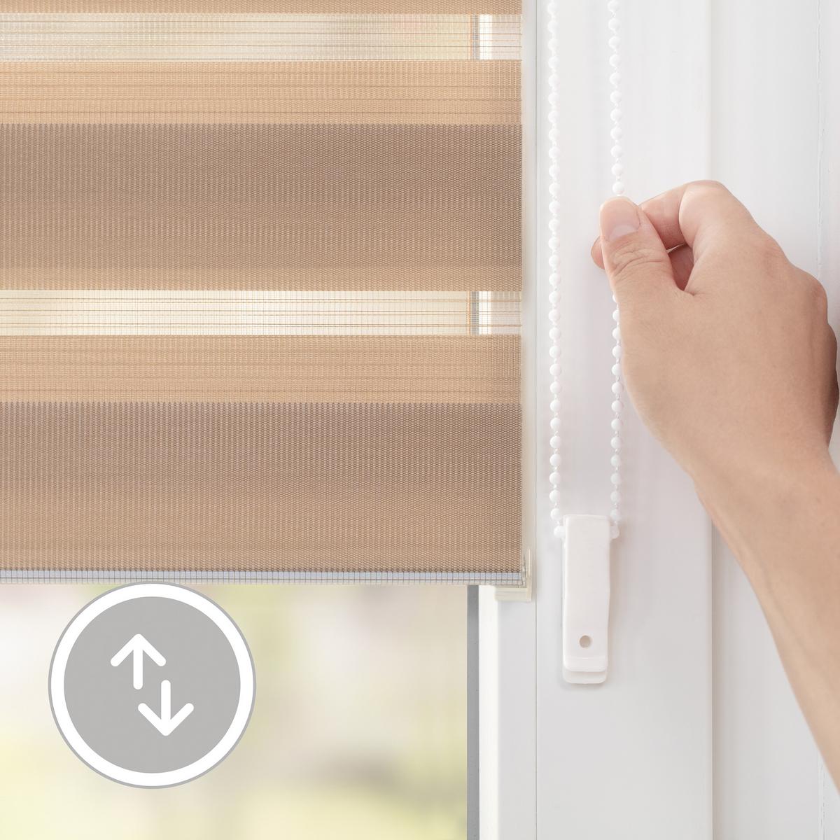 DUO ROLLO KLEMMFIX, OHNE BOHREN - Taupe, Kunststoff (75/150cm) - Lichtblick Original