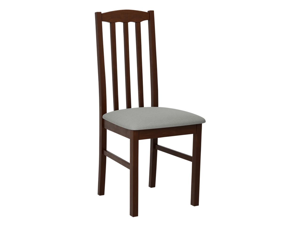 STUHL Bos XII, Holzfarbe: Walnuss - Walnussfarben/Grau, Holz (43/90/48cm) - MIRJAN24