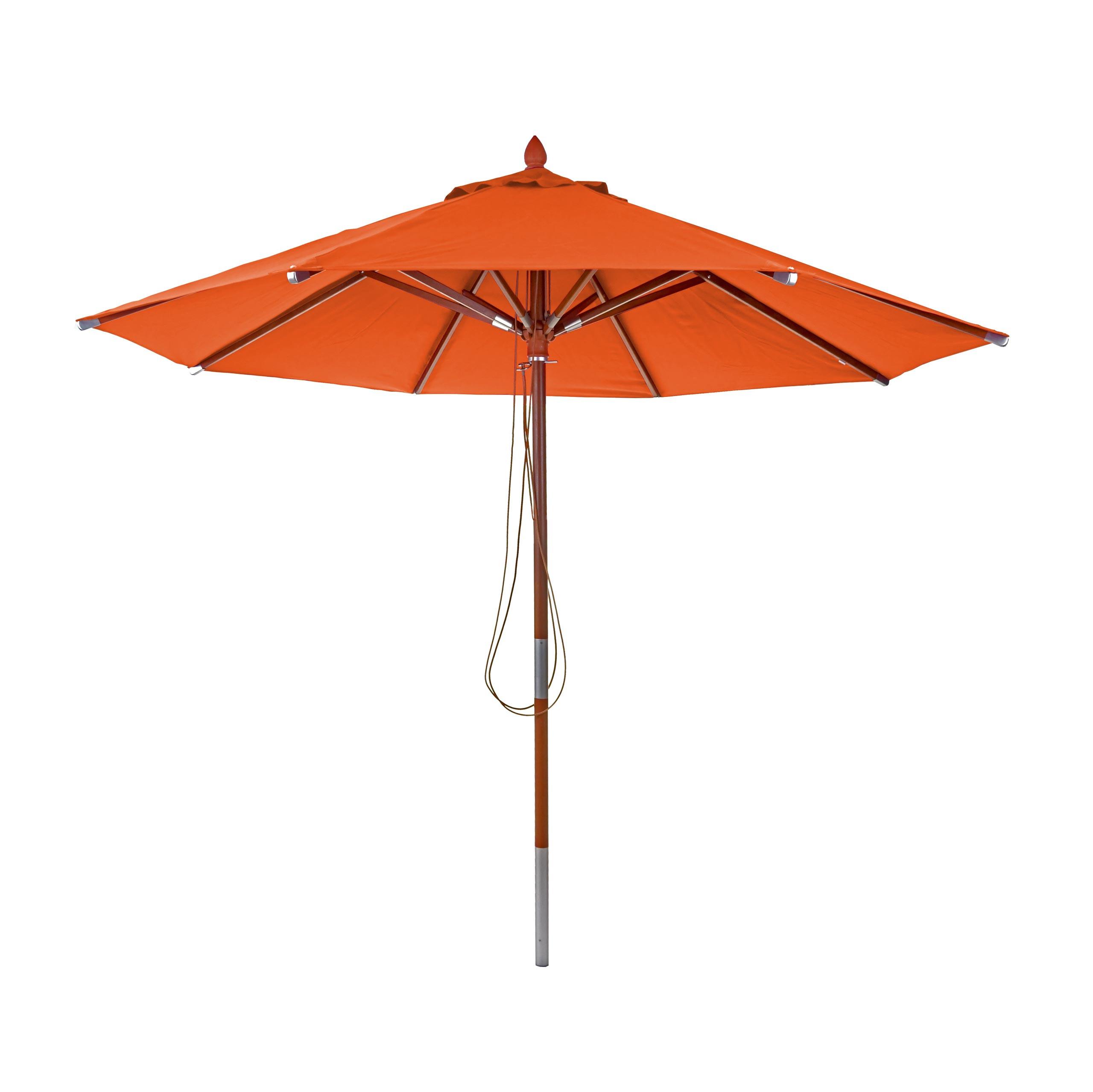 SONNENSCHIRM Orange - Orange, Holz (300/300cm) - MCW