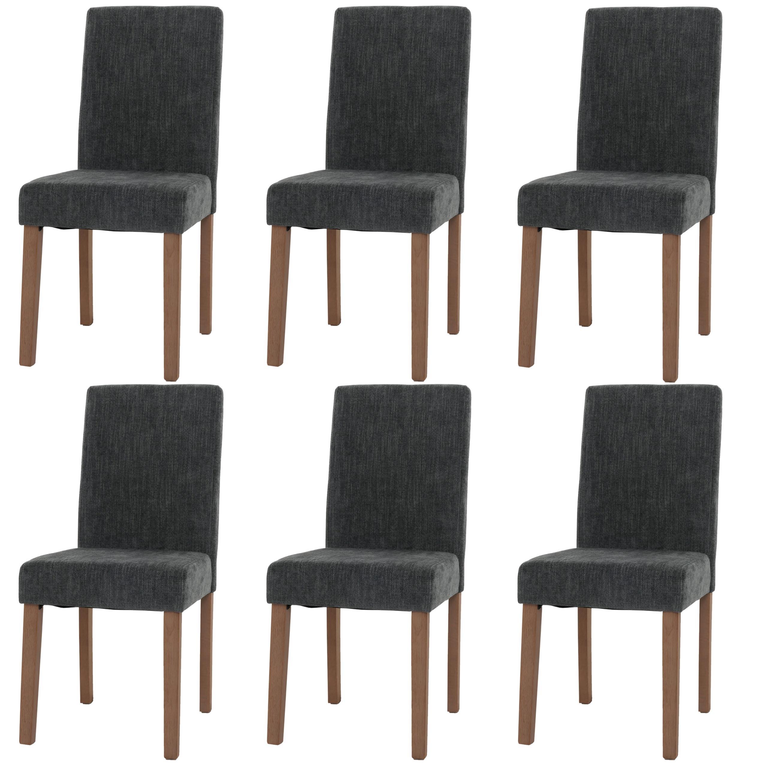 ESSZIMMERSTUHL Grau 6er-Set - Grau, Textil (42/90/50cm) - MCW