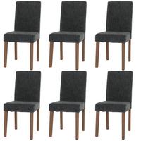 ESSZIMMERSTUHL Grau 6er-Set - Grau, Textil (42/90/50cm) - MCW