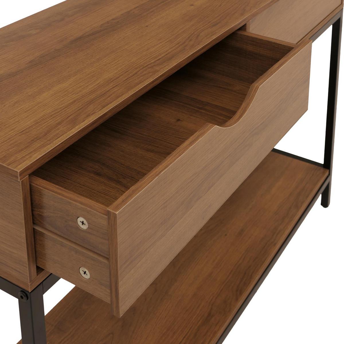 KONSOLENTISCH rechteck Braun - Braun, Holzwerkstoff (30/109/76cm) - MCW