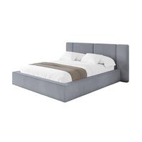 POLSTERBETT mit Bettkasten und Lattenrost, Boxbett ohne Matratze - RIVO 200x200 Grau - Grau, Holzwerkstoff/Textil (200/200cm) - ALTDECOR