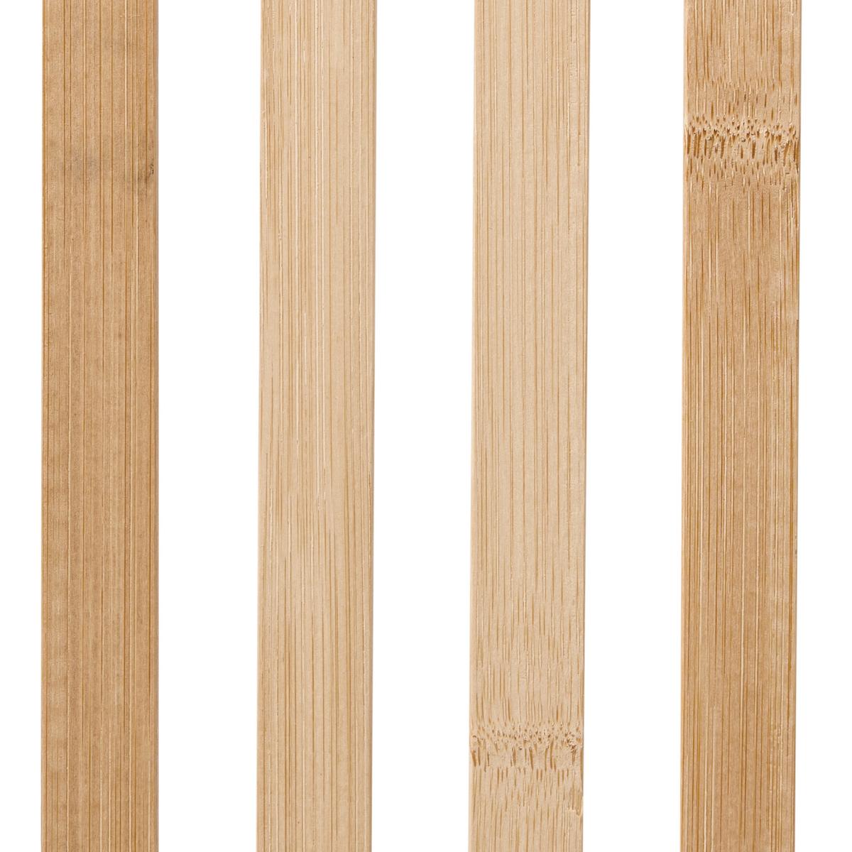 REGAL mit 4 Ebenen Bambus Hellbraun Tajzara - Hellbraun/Schwarz, Holz (40/109/30cm) - Beliani