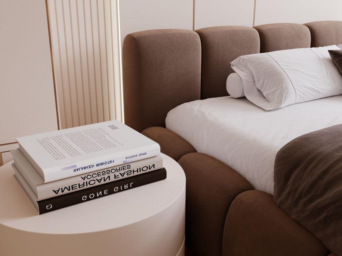 POLSTERBETT Cloud low 160x200 Braun - Braun, Textil (160/200cm) - Graingold
