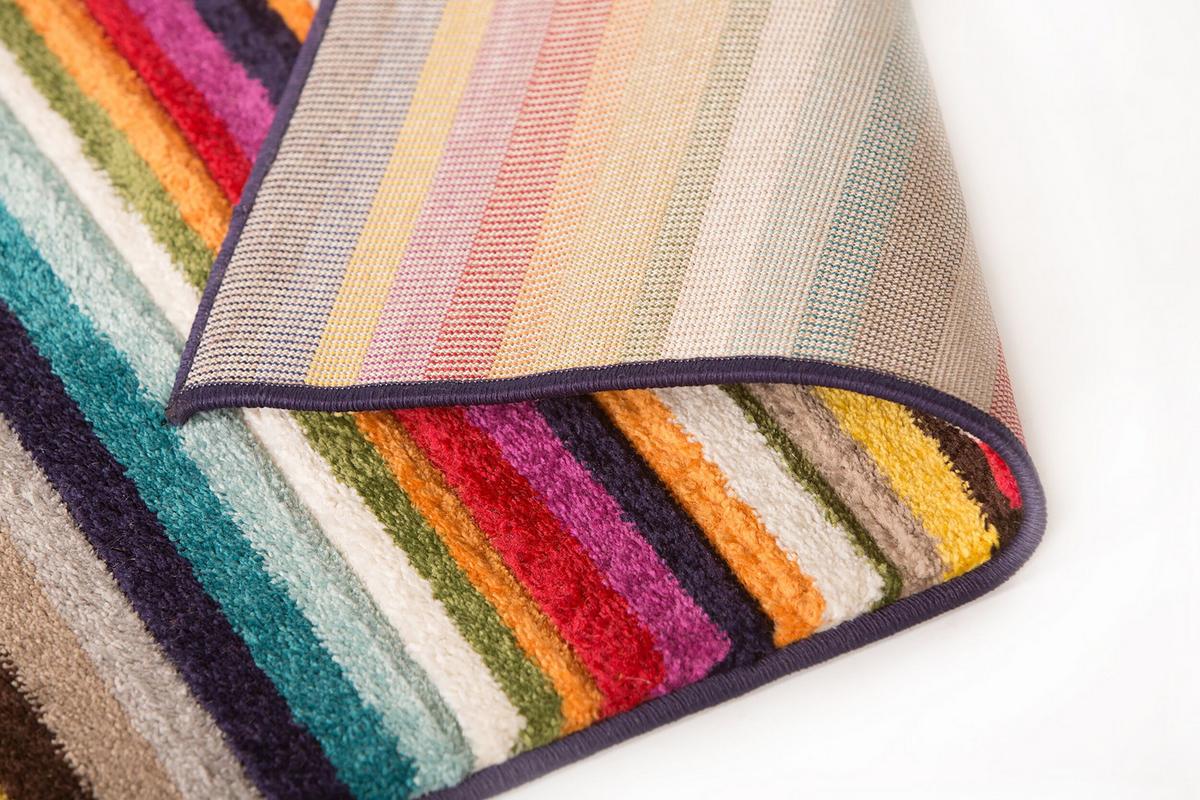TEPPICH MEON, gestreift, Bunt, 66 x 300 cm - Multicolor, Textil (300/66cm) - KADIMA DESIGN