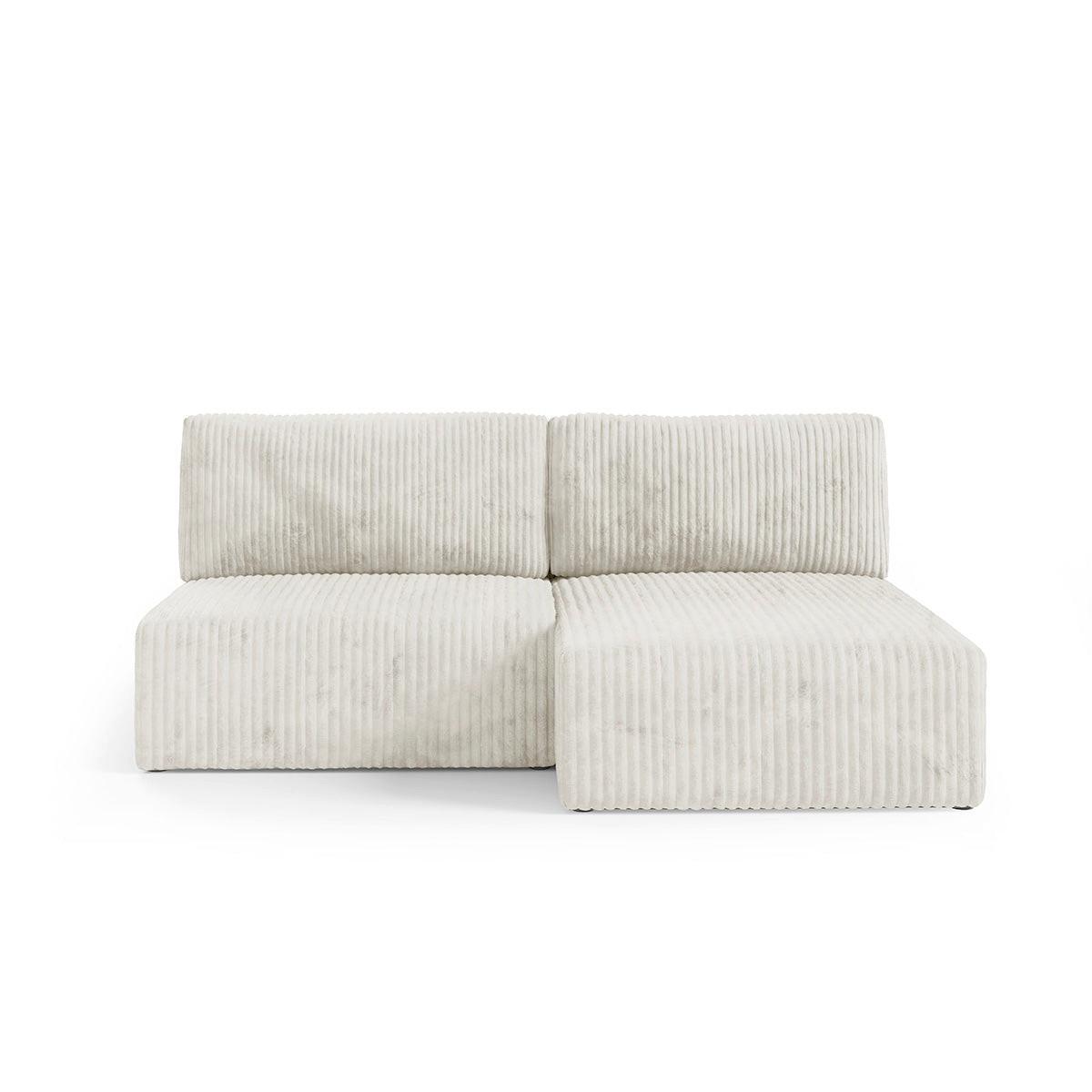 ECKSOFA Angela 3 Sitzplätze Weiß - Weiß, Holz (210/149cm) - Petits-meubles