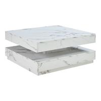 COUCHTISCH Florenz 76/76/38 cm - Weiß, Holzwerkstoff (76/76/38cm) - [en.casa]
