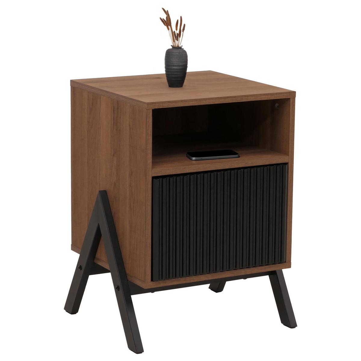 NACHTTISCH rechteckig Beige - Beige, Holz (40/59/40cm) - MCW