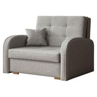 SCHLAFSOFA Viva Gold I - Hellgrau/Braun, Holz/Textil (103/85/98cm) - MIRJAN24