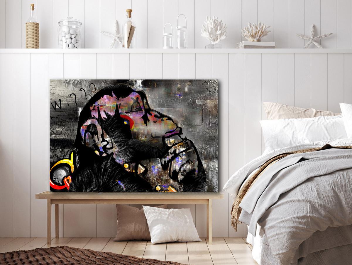 KUNSTDRUCK Bunt 90/60 cm - Multicolor, Textil (90/60cm) - KUNSTLOFT